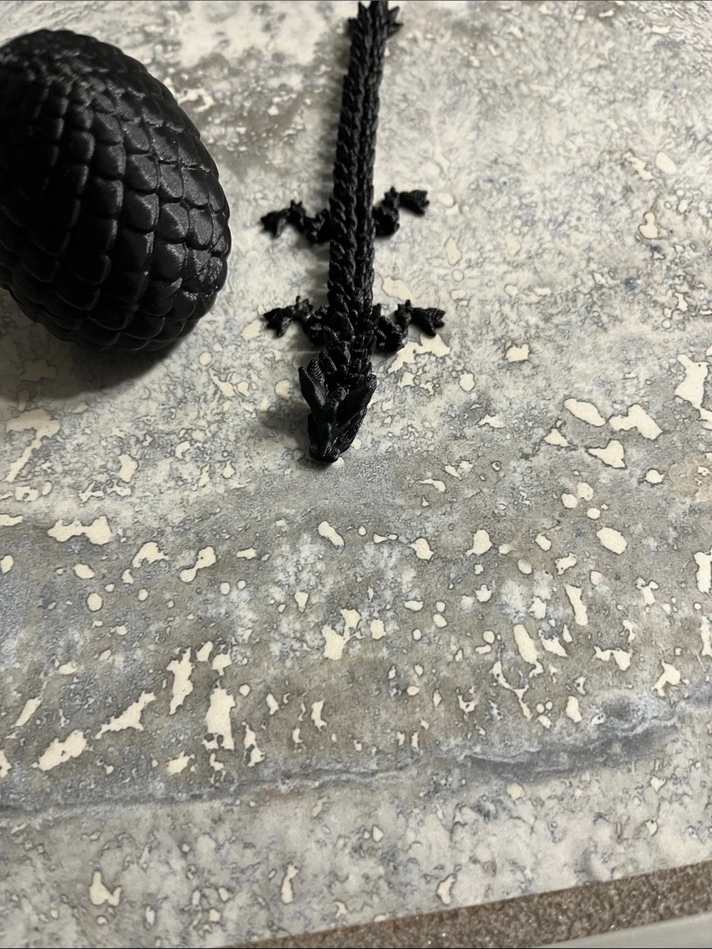 Textured Black Decorative Ball Accent